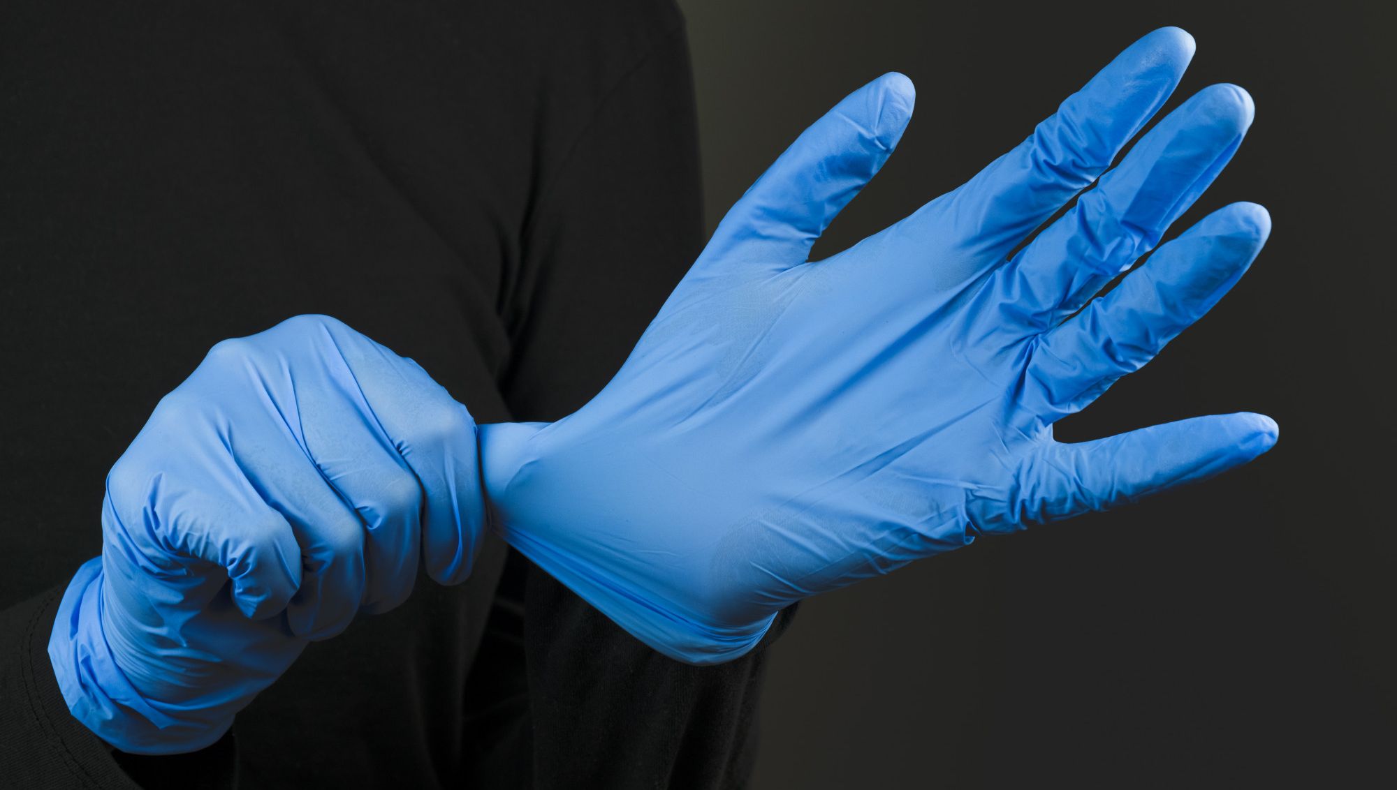 Gants en vinyle guider complet